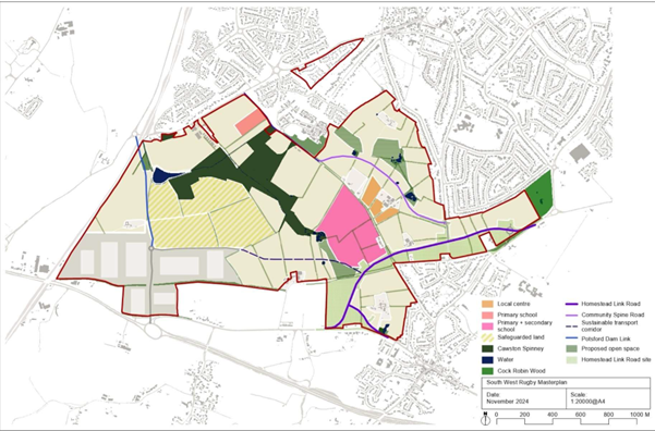 South West Rugby indicative masterplan